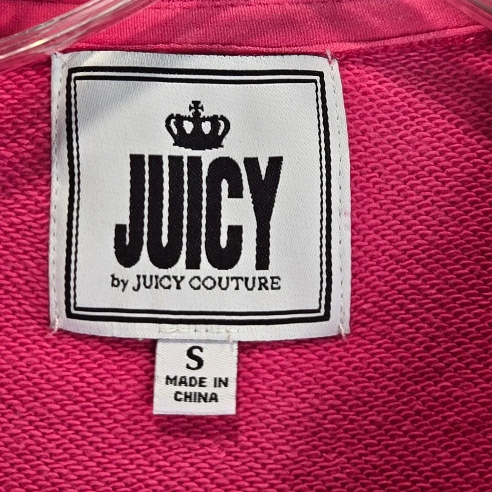 NWT Juicy Couture Preppy Pink Tracksuit Set‎ Sweatshirt Joggers XS and S Y2K